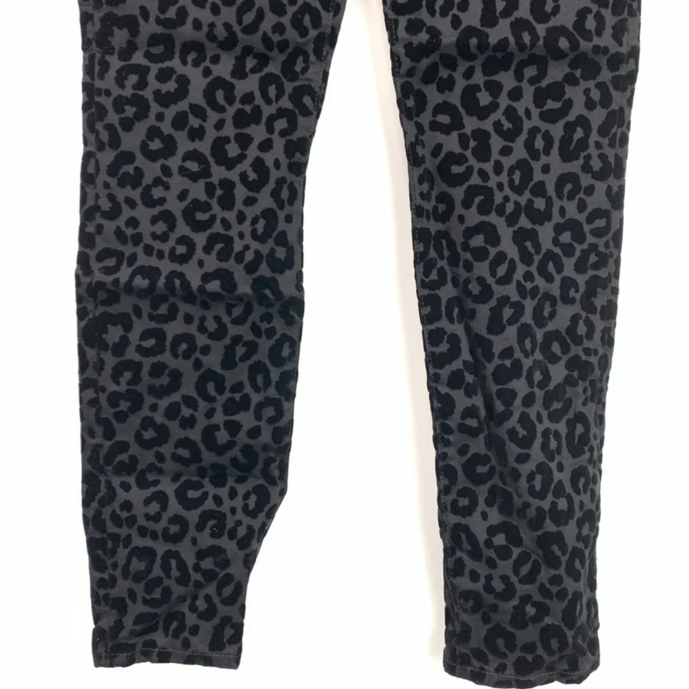 NWT MADEWELL 9" Mid Rise Black Leopard Skinny Jean - Picture 7 of 16
